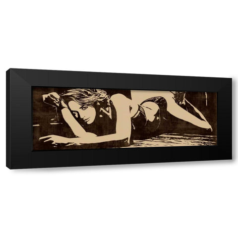 Strike a  Pose Black Modern Wood Framed Art Print with Double Matting by Cooper, Andrew