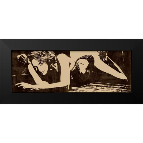 Strike a  Pose Black Modern Wood Framed Art Print by Cooper, Andrew