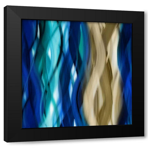 Marvelous Movement Black Modern Wood Framed Art Print with Double Matting by Campbell, Annie
