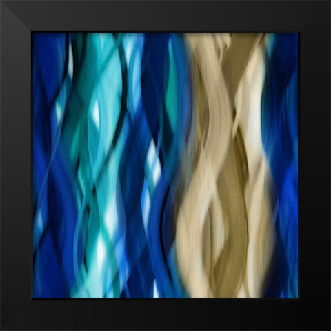 Marvelous Movement Black Modern Wood Framed Art Print by Campbell, Annie