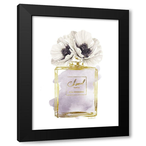 Perfume Bottle Bouquet II Black Modern Wood Framed Art Print with Double Matting by Greenwood, Amanda