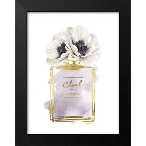Perfume Bottle Bouquet II Black Modern Wood Framed Art Print by Greenwood, Amanda
