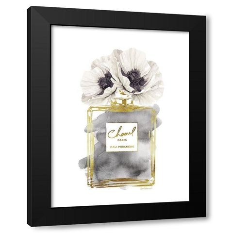 Perfume Bottle Bouquet III Black Modern Wood Framed Art Print by Greenwood, Amanda
