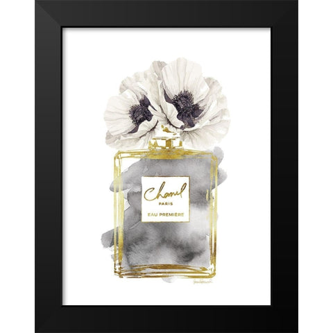 Perfume Bottle Bouquet III Black Modern Wood Framed Art Print by Greenwood, Amanda