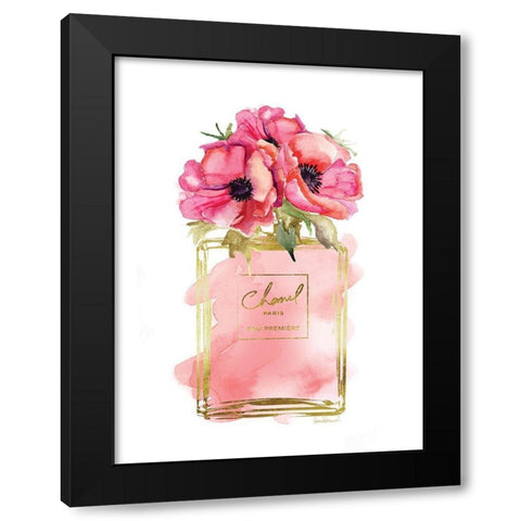 Perfume Bottle Bouquet IV Black Modern Wood Framed Art Print by Greenwood, Amanda
