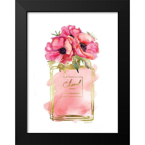 Perfume Bottle Bouquet IV Black Modern Wood Framed Art Print by Greenwood, Amanda