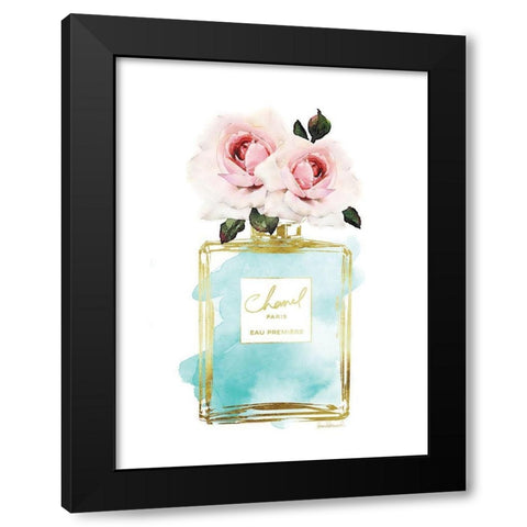 Perfume Bottle Bouquet VI Black Modern Wood Framed Art Print by Greenwood, Amanda