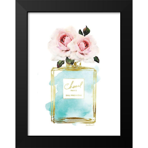 Perfume Bottle Bouquet VI Black Modern Wood Framed Art Print by Greenwood, Amanda