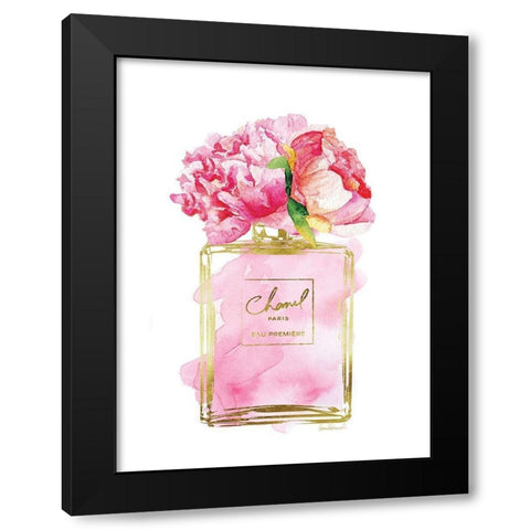 Perfume Bottle Bouquet VIII Black Modern Wood Framed Art Print by Greenwood, Amanda