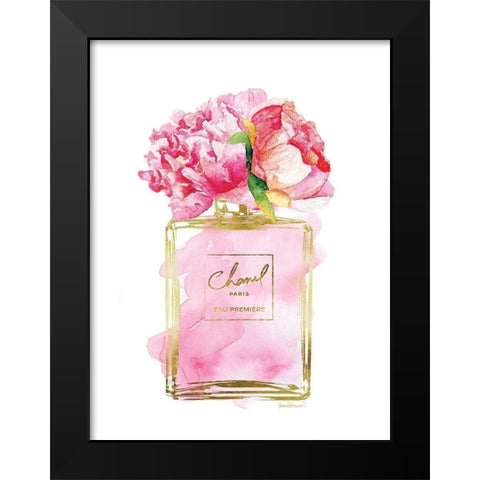 Perfume Bottle Bouquet VIII Black Modern Wood Framed Art Print by Greenwood, Amanda