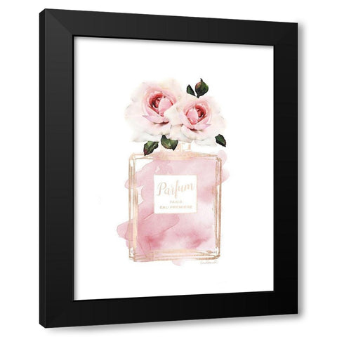 Parfume Chanmpange with Rose Black Modern Wood Framed Art Print with Double Matting by Greenwood, Amanda