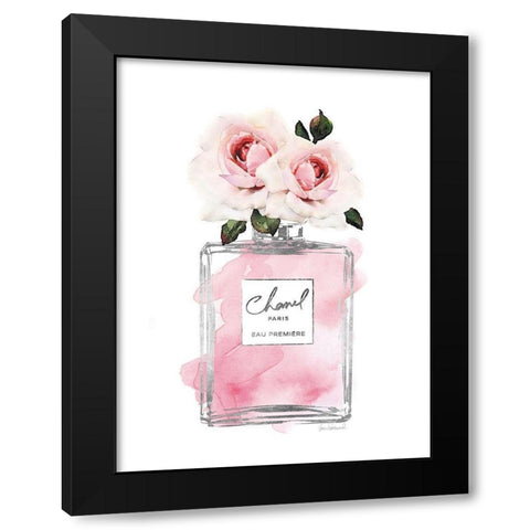 Silver Perfume and Flowers III Black Modern Wood Framed Art Print by Greenwood, Amanda