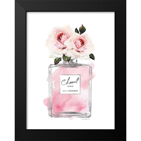 Silver Perfume and Flowers III Black Modern Wood Framed Art Print by Greenwood, Amanda