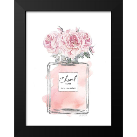 Silver Perfume and Flowers IV Black Modern Wood Framed Art Print by Greenwood, Amanda