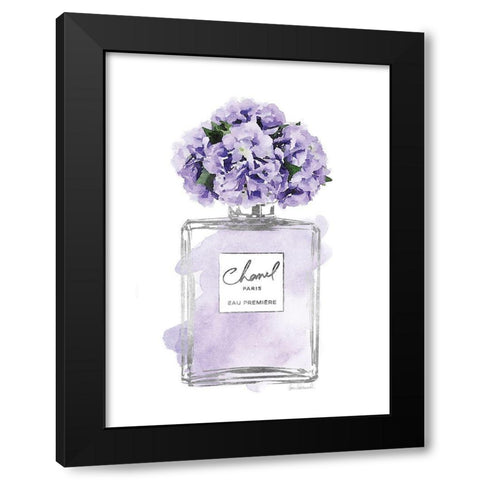 Silver Perfume and Flowers V Black Modern Wood Framed Art Print with Double Matting by Greenwood, Amanda