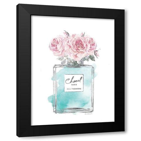 Silver Perfume and Flowers VI Black Modern Wood Framed Art Print with Double Matting by Greenwood, Amanda