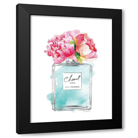 Silver Perfume and Flowers VII Black Modern Wood Framed Art Print with Double Matting by Greenwood, Amanda