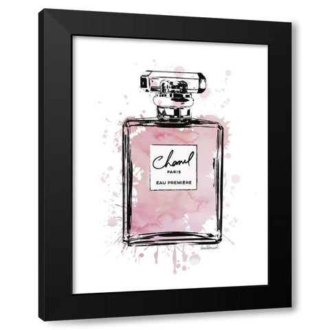 Black Inky Perfume in Pink Black Modern Wood Framed Art Print with Double Matting by Greenwood, Amanda