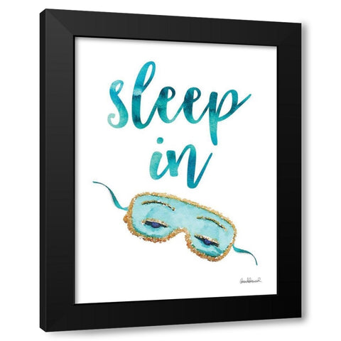 Sleep In Black Modern Wood Framed Art Print with Double Matting by Greenwood, Amanda