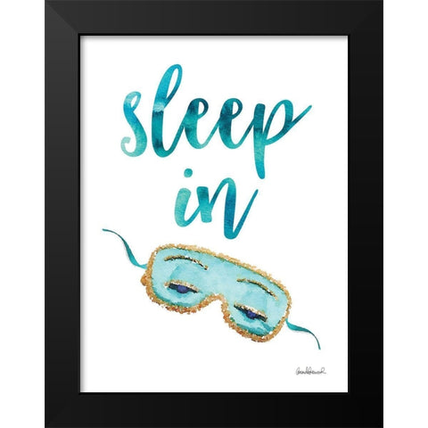 Sleep In Black Modern Wood Framed Art Print by Greenwood, Amanda