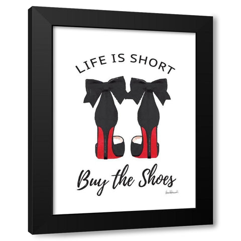 Buy the Shoes I Black Modern Wood Framed Art Print with Double Matting by Greenwood, Amanda