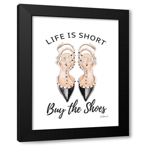 Buy the Shoes II Black Modern Wood Framed Art Print with Double Matting by Greenwood, Amanda