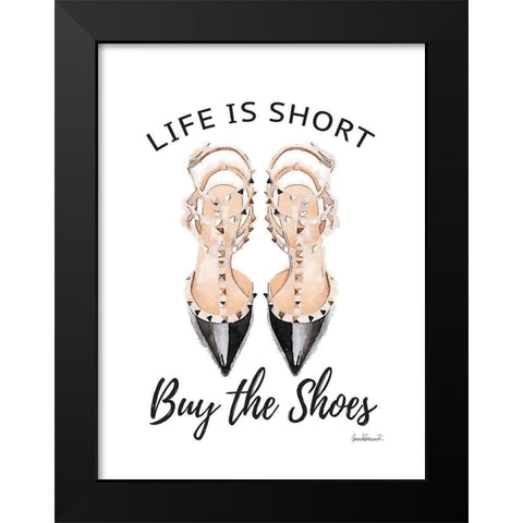 Buy the Shoes II Black Modern Wood Framed Art Print by Greenwood, Amanda