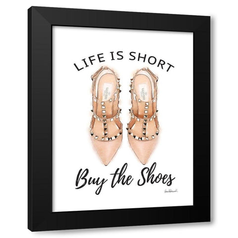 Buy the Shoes III Black Modern Wood Framed Art Print with Double Matting by Greenwood, Amanda