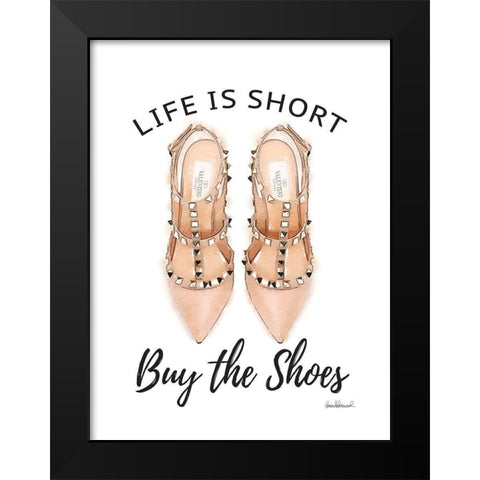 Buy the Shoes III Black Modern Wood Framed Art Print by Greenwood, Amanda