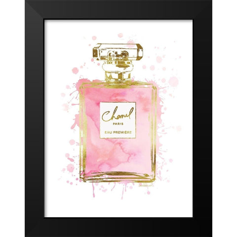 Perfume Bottle Pink II Black Modern Wood Framed Art Print by Greenwood, Amanda