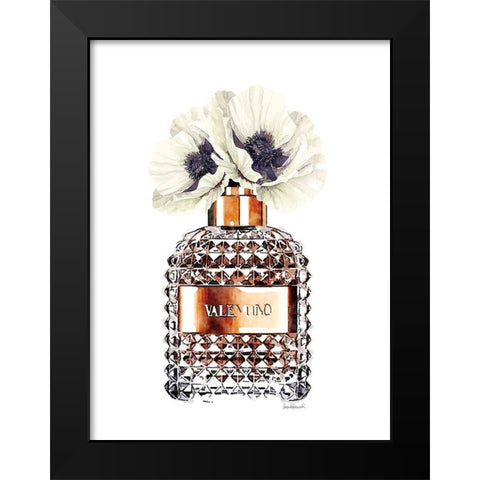 Bronze Perfume with Poppy Black Modern Wood Framed Art Print by Greenwood, Amanda