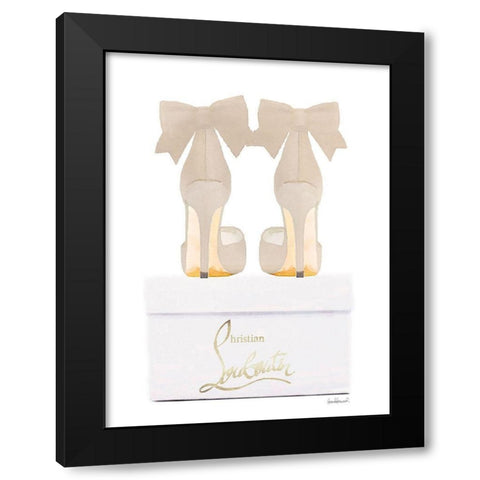 Creame Shoes with Box Black Modern Wood Framed Art Print with Double Matting by Greenwood, Amanda