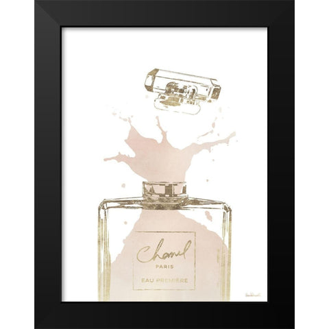 Cream Splash II Black Modern Wood Framed Art Print by Greenwood, Amanda