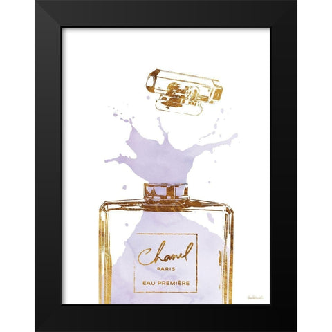 Orchid Splash II Black Modern Wood Framed Art Print by Greenwood, Amanda