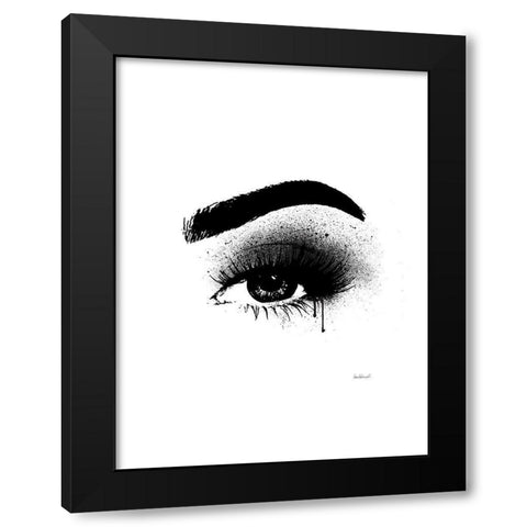 Eye Black Black Modern Wood Framed Art Print with Double Matting by Greenwood, Amanda