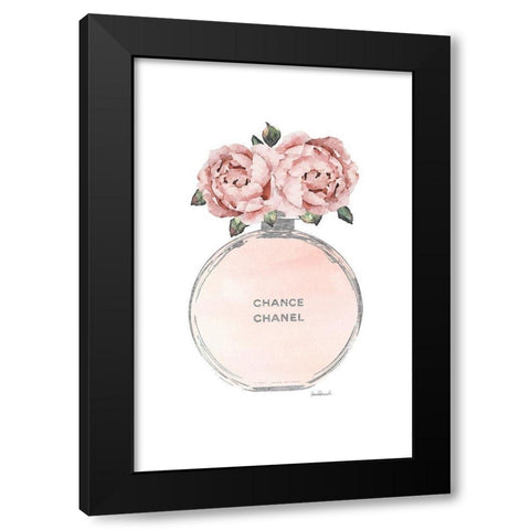 Silver Perfume Peony Black Modern Wood Framed Art Print by Greenwood, Amanda