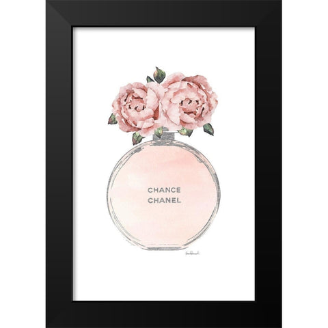 Silver Perfume Peony Black Modern Wood Framed Art Print by Greenwood, Amanda