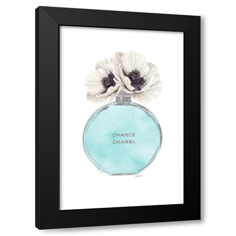 Silver Perfume Poppy Black Modern Wood Framed Art Print by Greenwood, Amanda