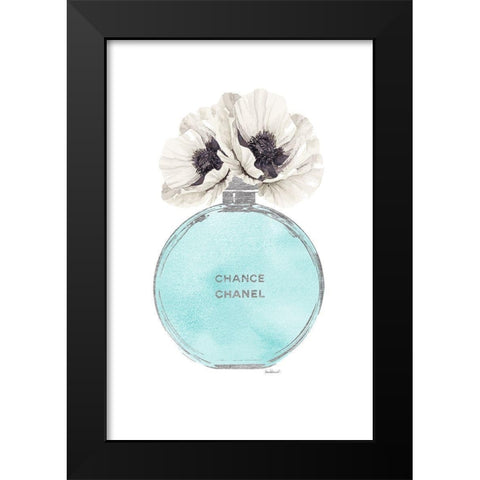 Silver Perfume Poppy Black Modern Wood Framed Art Print by Greenwood, Amanda