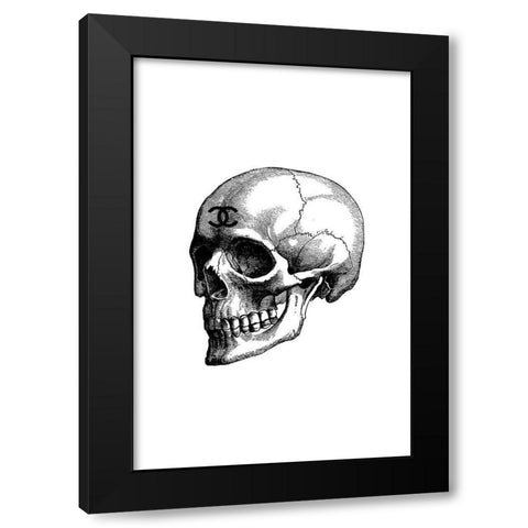 Black Skull Black Modern Wood Framed Art Print with Double Matting by Greenwood, Amanda
