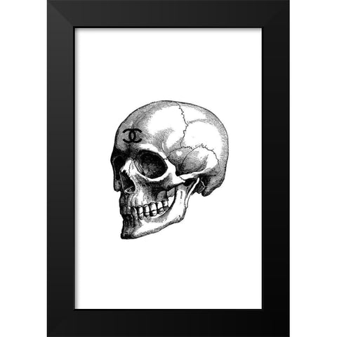 Black Skull Black Modern Wood Framed Art Print by Greenwood, Amanda
