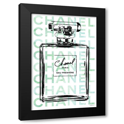 Mint Perfume Black Modern Wood Framed Art Print with Double Matting by Greenwood, Amanda