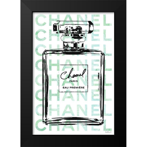 Mint Perfume Black Modern Wood Framed Art Print by Greenwood, Amanda