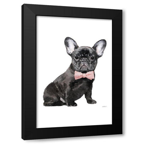Frenchie I Black Modern Wood Framed Art Print with Double Matting by Greenwood, Amanda
