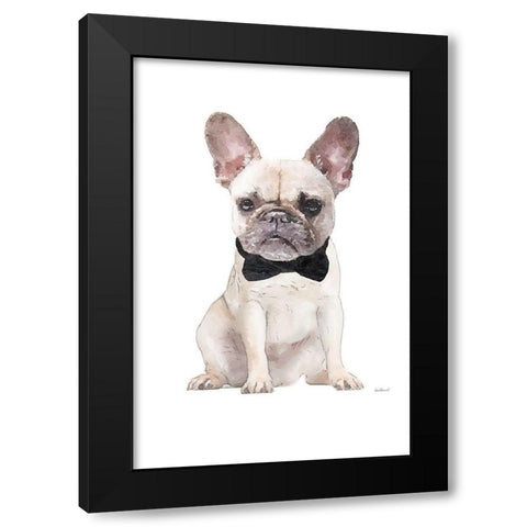 Frenchie II Black Modern Wood Framed Art Print by Greenwood, Amanda