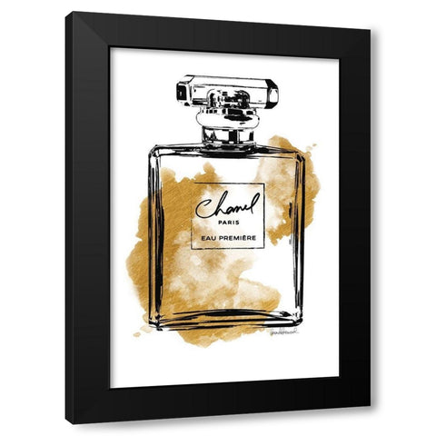 Black Bottle Gold Black Modern Wood Framed Art Print with Double Matting by Greenwood, Amanda
