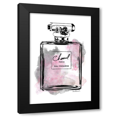 Black Bottle Pink and Grey Black Modern Wood Framed Art Print with Double Matting by Greenwood, Amanda