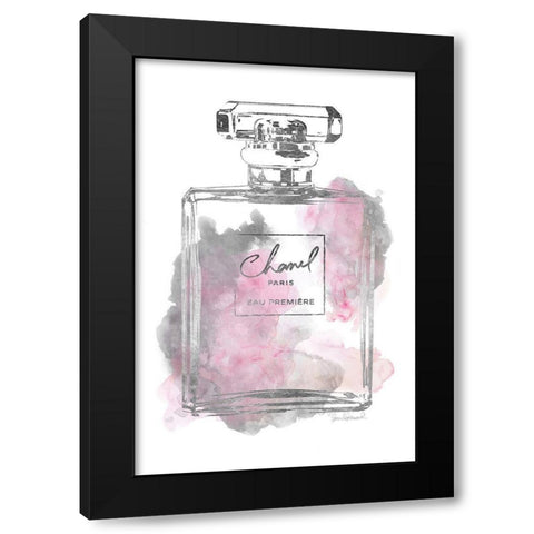 Silver Bottle Grey and Pink Black Modern Wood Framed Art Print with Double Matting by Greenwood, Amanda