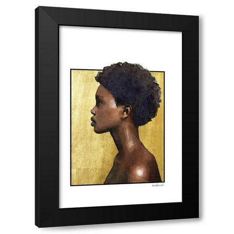 Majestic Black Modern Wood Framed Art Print by Amanda Greenwood