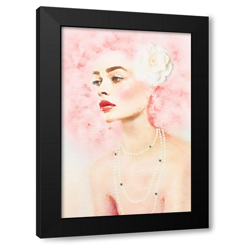 Cotton Candy I  Black Modern Wood Framed Art Print with Double Matting by Amanda Greenwood